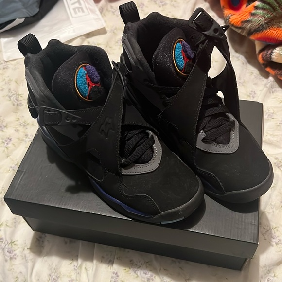 Air Jordan 8 Retro “Aqua” size 4.5 in men. Size 6 in women. Comes with box - Picture 1 of 6